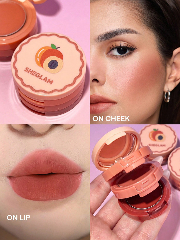 ویونا _ رژگونه و رژلب کرمی استیک زردآلو 03