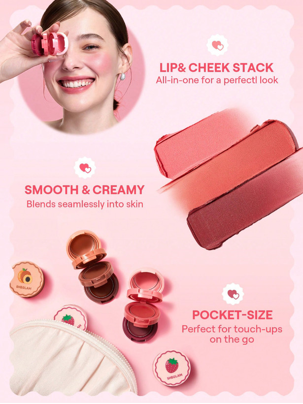 ویونا _ رژگونه و رژلب کرمی استیک زردآلو 04