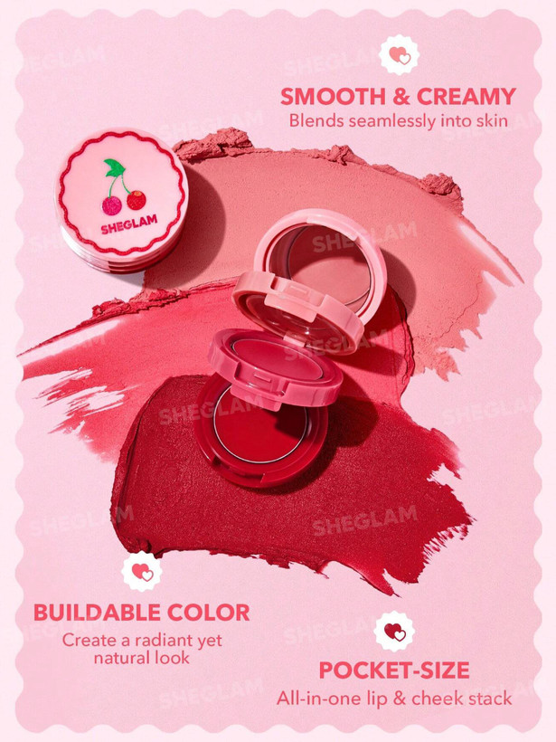 ویونا _ رژگونه و رژلب کرمی استیک آلبالو 02