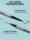 حراجی ویونا وارد کننده محصولات اورجینال و با کیفیت-خط چشم دو سر ماژیکی On-Line Dual Eyeliner-Black شیگلم