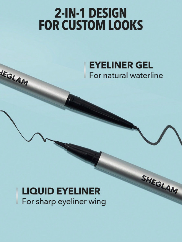 حراجی ویونا وارد کننده محصولات اورجینال و با کیفیت-خط چشم دو سر ماژیکی On-Line Dual Eyeliner-Black شیگلم