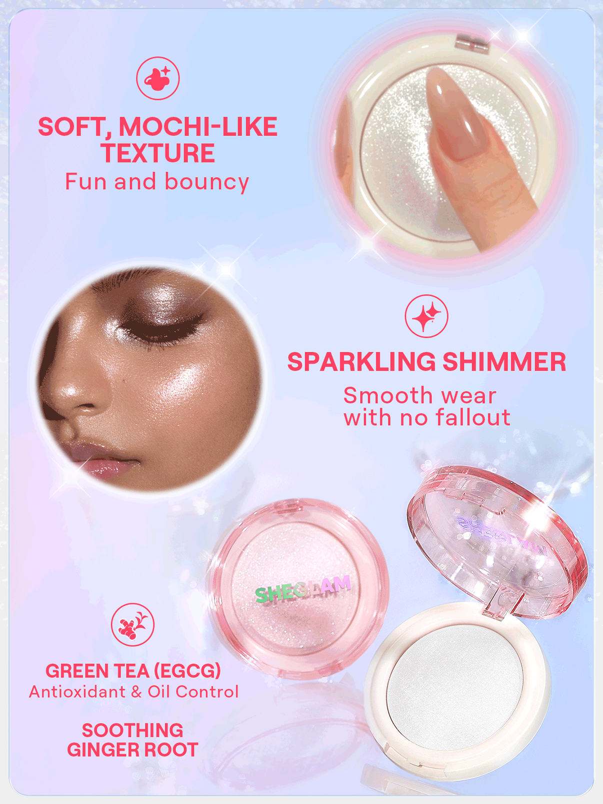 هایلایتر خمیری مدل Glowchi Bouncy Highlighter در ویونا بیوتی فروشگاه ویونا