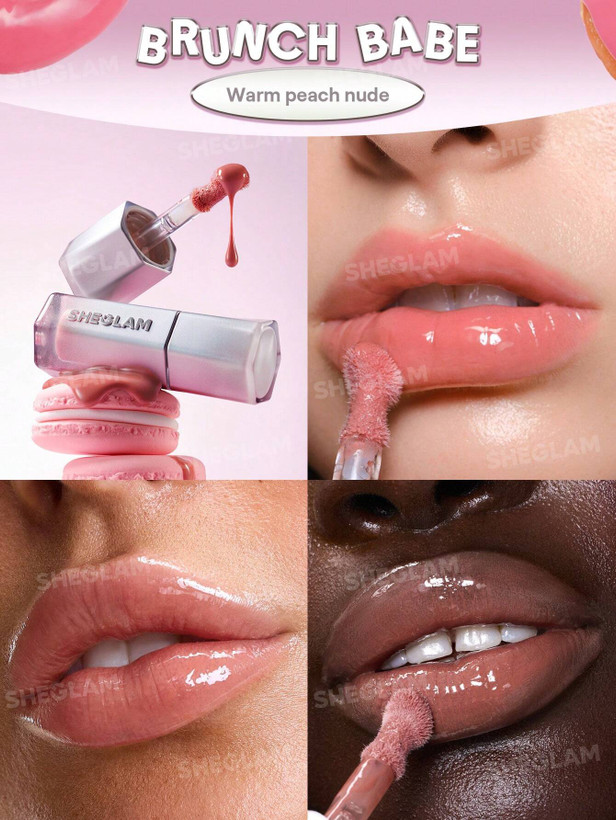 Glass Lock Air Gloss-Brunch Babe شیگلم اصل اورجینال در فروشگاه ویونا لیپ گلاس شیشه ای شیگلم