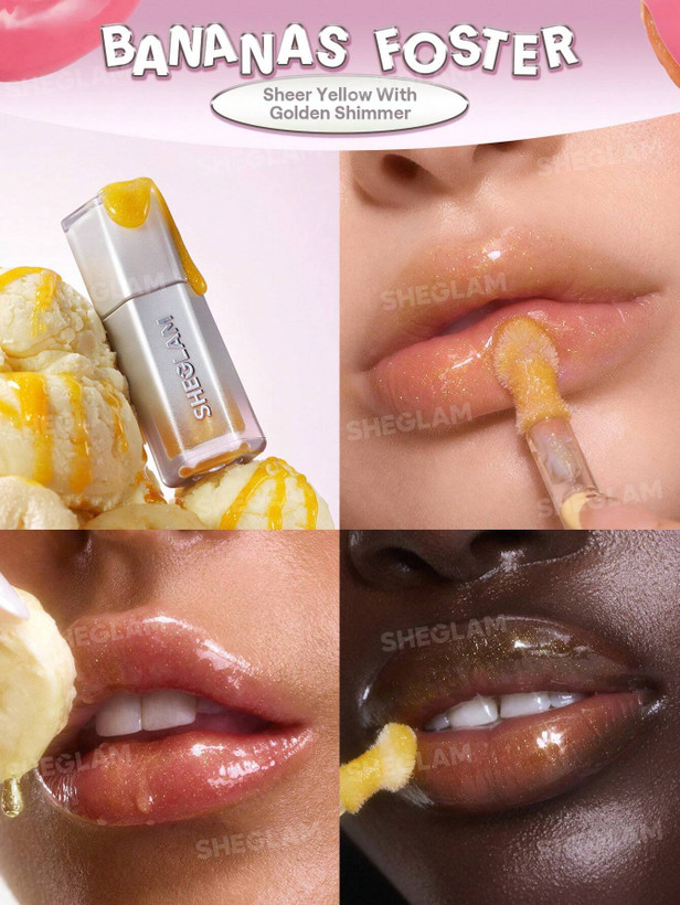 Glass Lock Air Gloss-Bananas Foster شیگلم اصل اورجینال در فروشگاه ویونا لیپ گلاس شیشه ای شیگلم