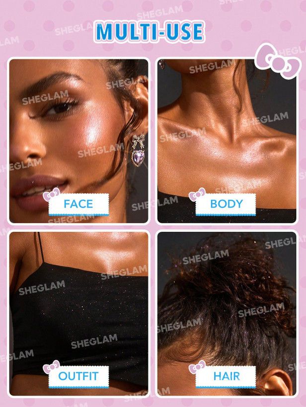 قیمت خرید مناسب هایلایتر بدن و بادی میست طرح هلو کیتی مدل Hello Kitty Highlighting Body Mist اصل اورجینال شیگلم در فروشگاه ویونا