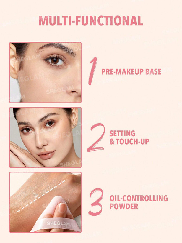پودر فیکس صورتی مدل Hydro-Touch Refreshing Setting Powder شیگلم اصل وارداتی اورجینال در ویونا