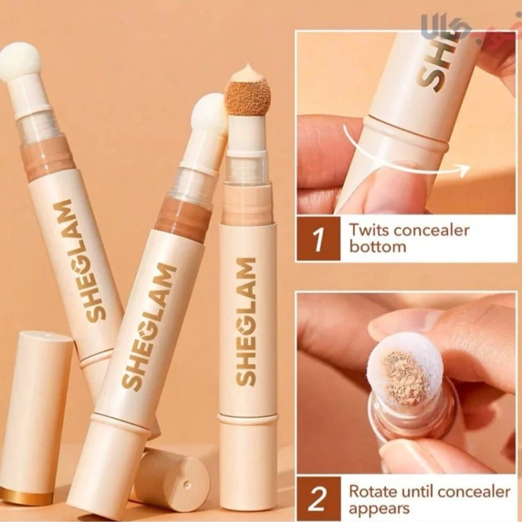 قیمت خرید مناسب کانسیلر مایع فول کاور مدل اسفنج دار شیگلم اصل اورجینال ویونا