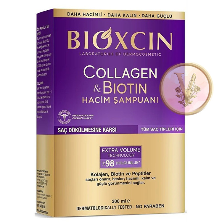 شامپو مخصوص موهای آسیب دیده برند بیوکسین مدل کلاژن و بیوتین در ویونا