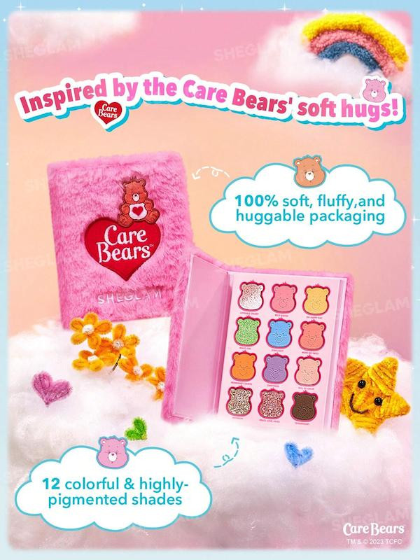 قیمت خرید مناسب پالت سایه 12 رنگ مدل خرس مهربون Care Bears اصل اورجینال ویونا