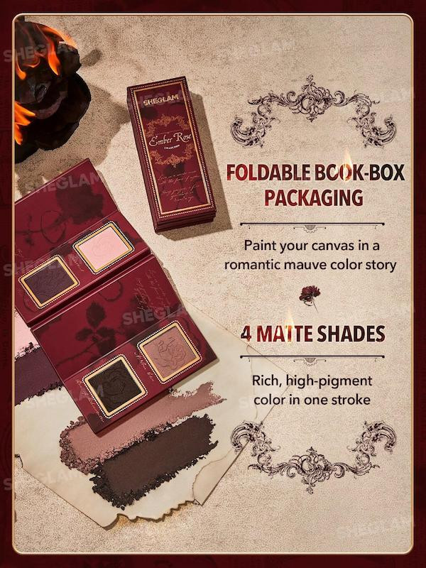 قیمت خرید مناسب پالت سایه شیگلم 4 رنگ مدل امبررز Ember Rose Burning Devotion اصل اورجینال در فروشگاه ویونا