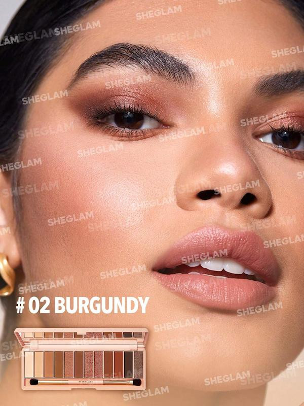 قیمت خرید پالت سایه شیگلم 12 رنگ مدل burgundy شیگلم اصل اورجینال در فروشگاه ویونا
