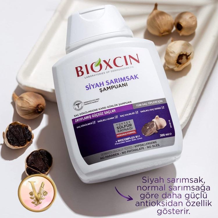 شامپو بیوکسین اصل ترکیه ای مدل سیرسیاه در فروشگاه ویونا