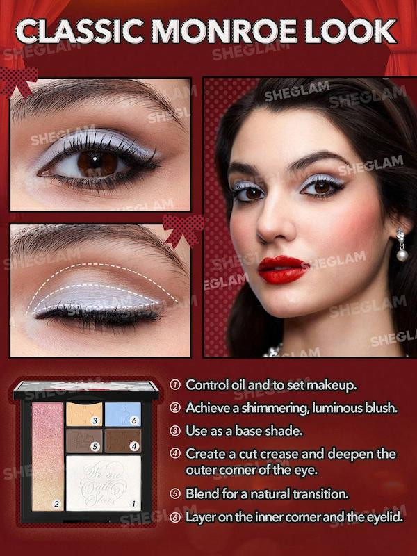 قیمت خرید مناسب پالت سایه 6 رنگ مدل مرلین مونرو شیگلم اصل اورجینال در فروشگاه ویونا