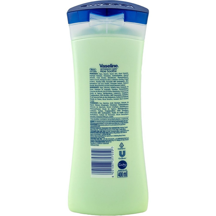 لوسیون بدن آلوئه ورا وازلین Vaseline اصل | خرید لوسیون بدن نرم کننده 400 میل | فروشگاه ویونا | ارزان کف قیمت حراج فروشگاه آرایشی بهداشتی ویونا سیسمونی ویونا sismuni vionaa vionaa اصالت کالا ضمانت اصل