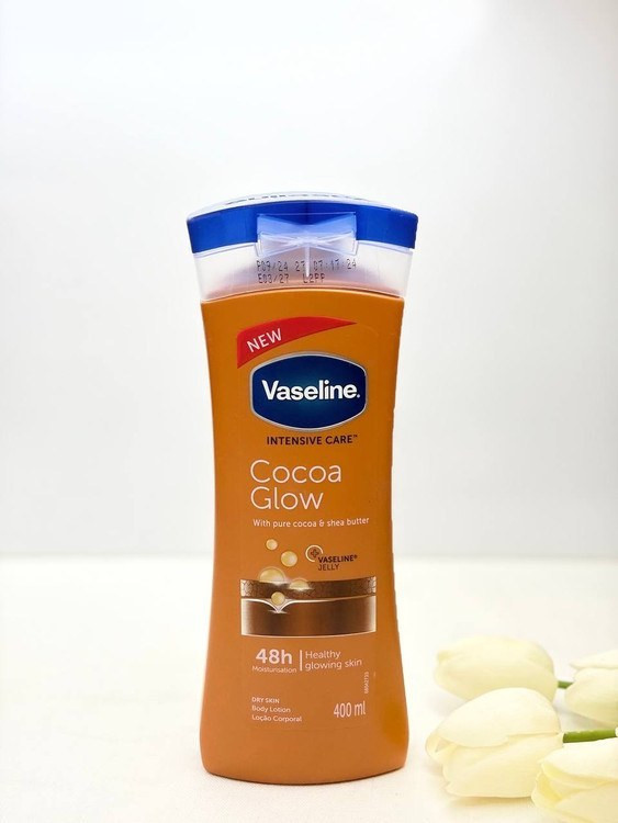 لوسیون وازلین بدن کاکائو و شی باتر مخصوص پوست خشک و معمولی در ویونا
