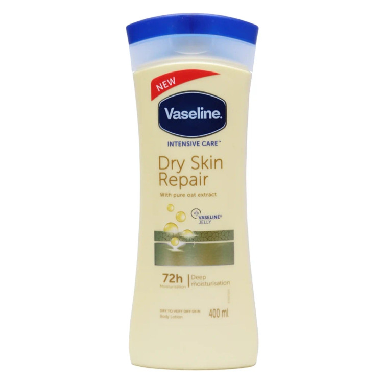 لوسیون بدن DRY INTENSIVE CARE وازلین Vaseline اورجینال | خرید لوسیون 400 میل مخصوص پوست خشک | ویونا