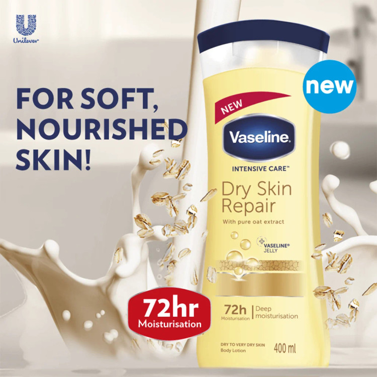 خرید لوسیون بدن جو دوسر وازلین Vaseline اصل | قیمت لوسیون Dry Skin Repair مخصوص پوست خیلی خشک | ویونا