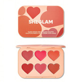 قیمت خرید مناسبرژگونه و رژلب جامد قلبی 6 رنگ مدل cottage core garden شیگلم اصل اورجینال