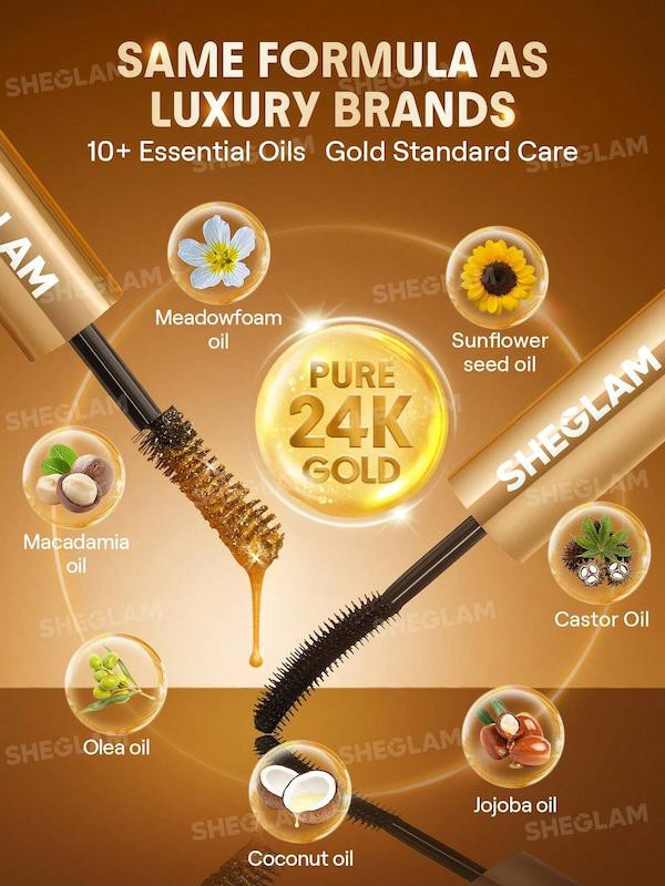 واردات قیمت خرید مناسب ریمل دو سر حجم دهنده و تقویت کننده مدل طلایی شیگلم اصل اورجینال فروشگاه ویونا