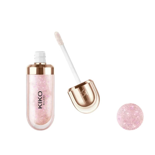 لیپ گلاس سه بعدی شاین دار میلانو مدل Gold Reflection برند کیکو (Kiko) اورجینال _ فروشگاه ویونا