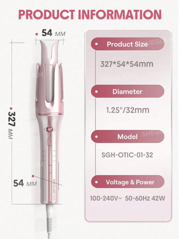 فر موی حرفهای و درخشان با دستگاه کرلی شیگلم GlossPro