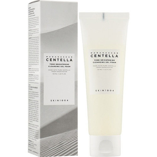 فوم شستشو و پاک کننده صورت روشن کننده ماداگاسکار اسکین 1004 مدل Tone Brightening اصل سنتلا Centella