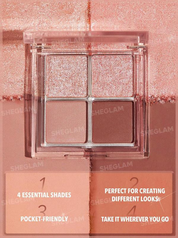 سایه کاربردی اصل شیگلم-پالت سایه 4 رنگ با پیگمنت بالا مدل Spellbound شیگلم اصل اورجینال ویونا