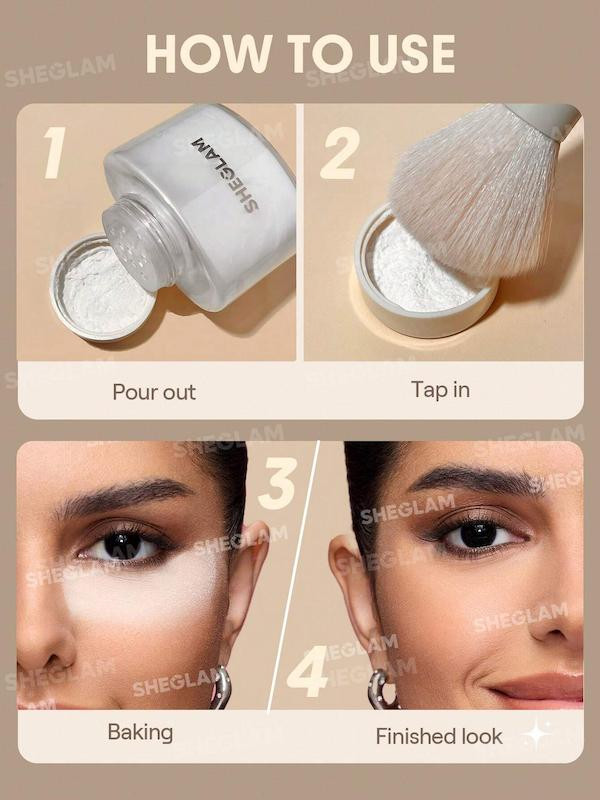 SHEGLAM Blur In Bottle پودر فیکس ریز و نرم برای انواع پوست - فروشگاه آرایشی و بهداشتی ویونا