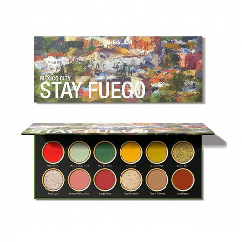 خرید پالت سایه ۱۲ رنگ Stay Fuego Mexico شیگلم اورجینال فروشگاه آرایشی و بهداشتی ویونا