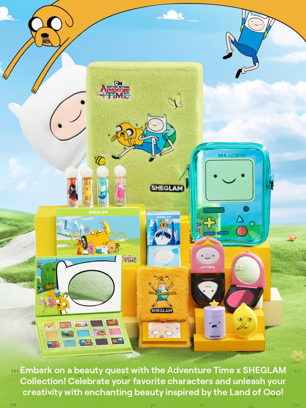خرید رژگونه کرمی دو رنگ شیگلم Adventure Time با آینه داخلی فروشگاه آرایشی و بهداشتی ویونا