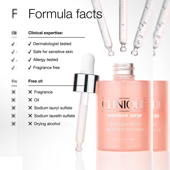 سرم روشن کننده Clinique Moisture Surge Active Glow Serum اورجینال آمریکا
