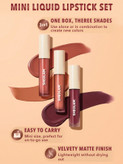 پک کامل Matte Allure Mini Set Feel Real unboxed - فروشگاه آرایشی و بهداشتی ویونا