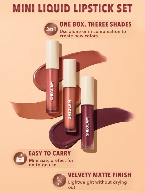 پک کامل Matte Allure Mini Set Feel Real unboxed - فروشگاه آرایشی و بهداشتی ویونا