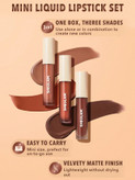 Matte Allure Mini Liquid Lipstick Set - Nude Beach