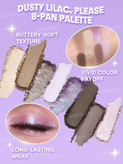 پالت سایه 8 رنگ Dusty Lilac | آرایشی بهداشتی ویونا
