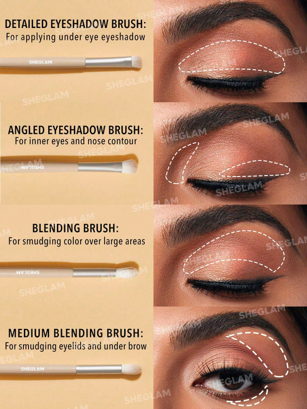 خرید آنلاین ست برس آرایش چشم Glam 101 فروشگاه آرایشی ویونا