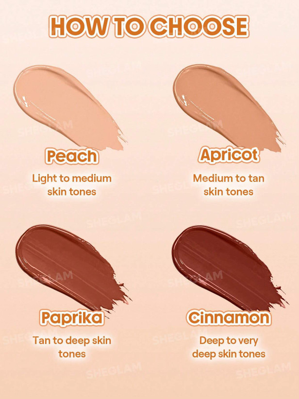 اصلاح کننده دور چشم شیگلم رنگ Peach با پوشش بالا فروشگاه آرایشی ویونا