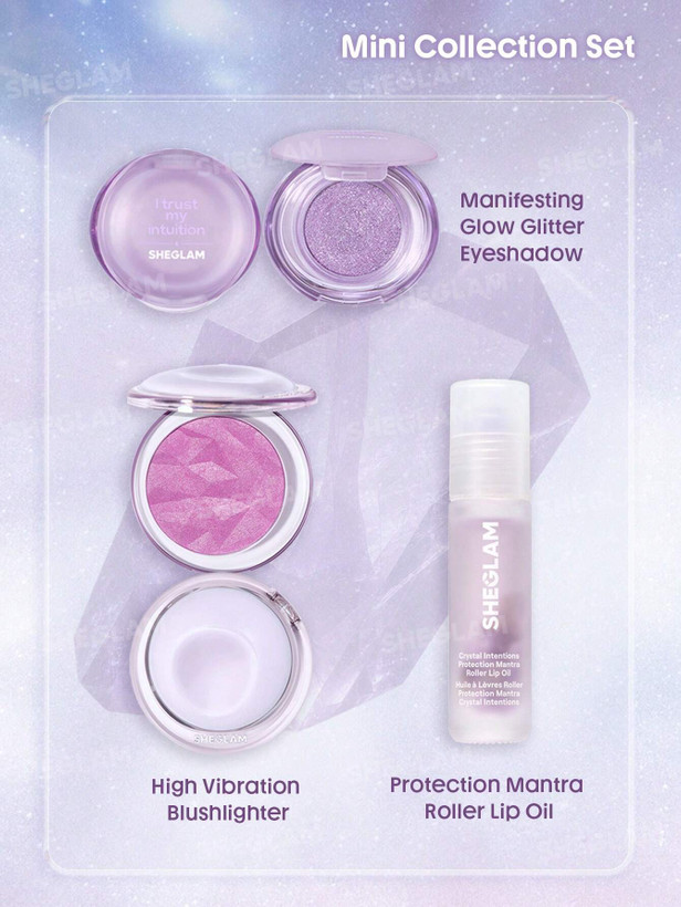 Crystal Intentions Small Rituals Mini Collection Set Amethyst SHEGLAM – فروشگاه آرایشی و بهداشتی ویونا