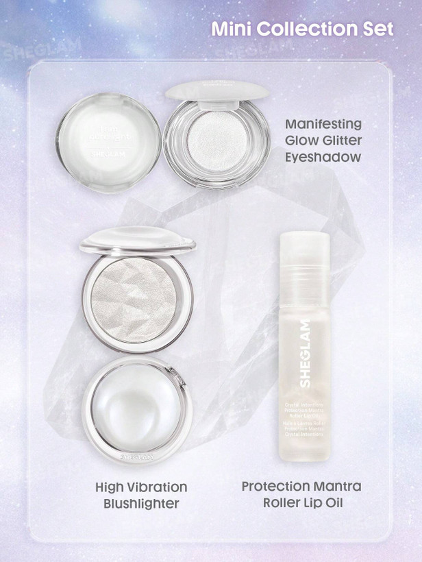 Crystal Intentions Small Rituals Mini Collection Set Clear Quartz SHEGLAM – فروشگاه آرایشی و بهداشتی ویونا
