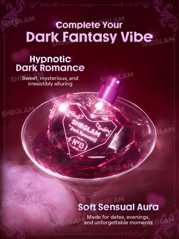 بطری قلبی بادی میست شیگلم Dark Romantasy ارغوانی - فروشگاه آرایشی و بهداشتی ویونا